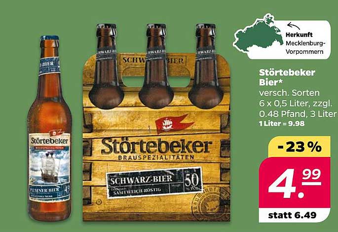 Störtebeker Bier 6 x 0,5 Liter