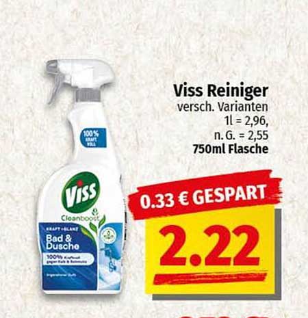 Viss Reiniger Bad & Dusche – 750ml Flasche