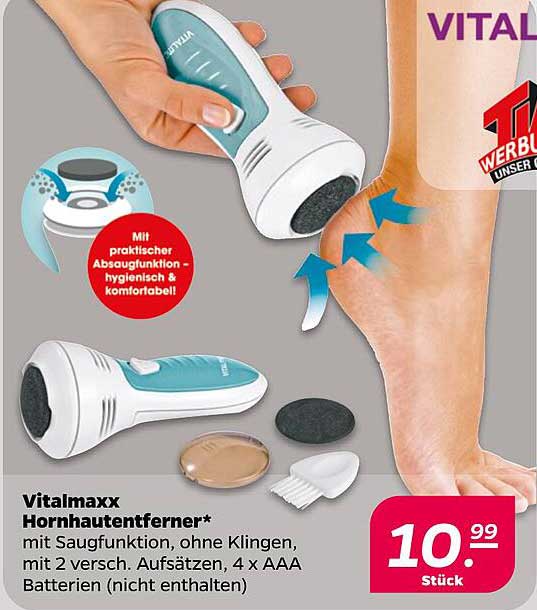 Vitalmaxx Hornhautentferner mit Saugfunktion