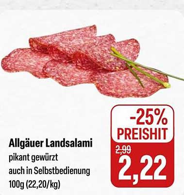 Allgäuer Landsalami - pikant gewürzt