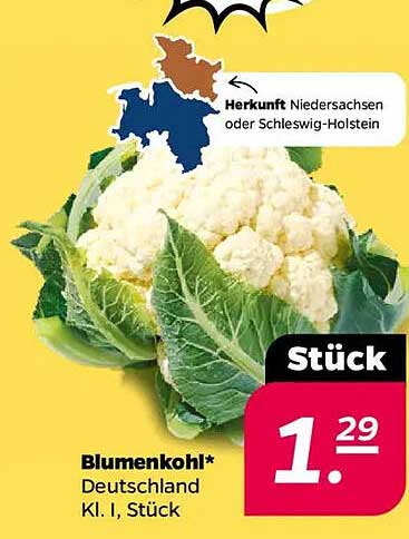 Blumenkohl* Deutschland Kl. I, Stück