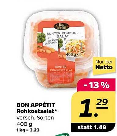 BON APPÉTIT Rohkostsalat 400 g - Verschiedene Sorten