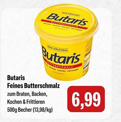 Butaris Feines Butterschmalz 500g Becher