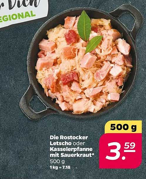 Die Rostocker Letscho oder Kasselerpfanne mit Sauerkraut
