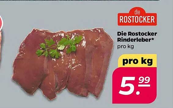Die Rostocker Rinderleber* pro kg