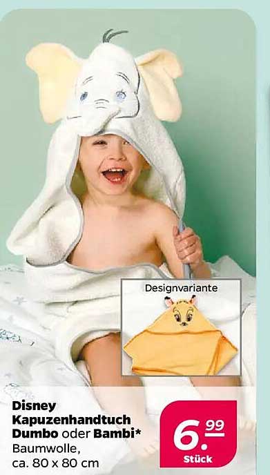 Disney Kapuzenhandtuch Dumbo oder Bambi*