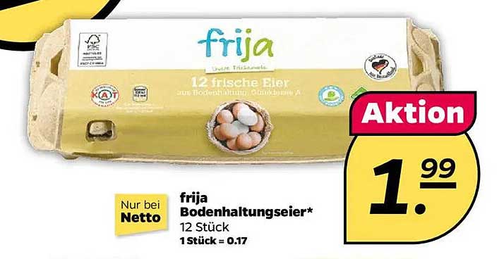 frija Bodenhaltungseier - 12 Stück