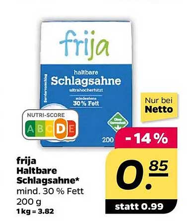 frija Haltbare Schlagsahne 200 g