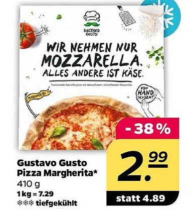 Gustavo Gusto Pizza Margherita 410 g