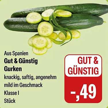 Gut & Günstig Gurken - knackig, saftig und mild im Geschmack