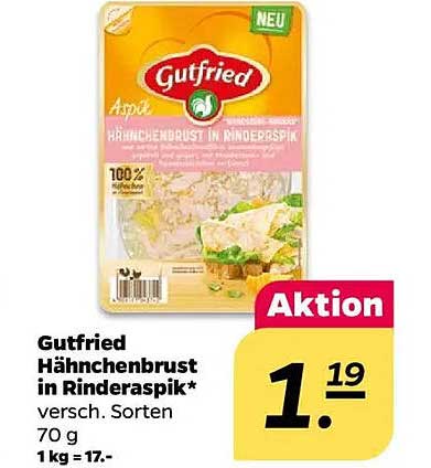 Gutfried Hähnchenbrust in Rinderaspik 70 g