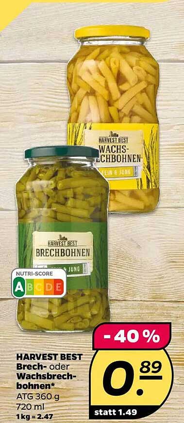 HARVEST BEST Brech- oder Wachsbrechbohnen 360 g