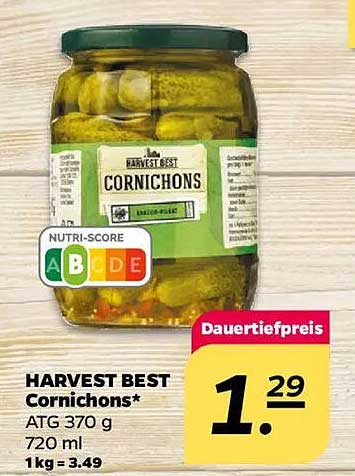 HARVEST BEST Cornichons 370 g
