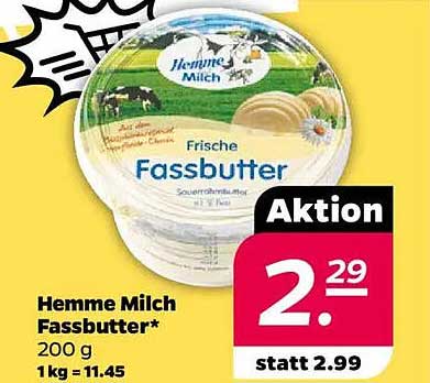 Hemme Milch Fassbutter 200 g
