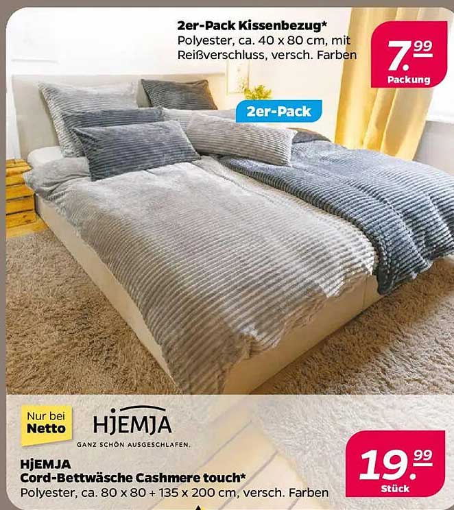 HJEMJA Cord-Bettwäsche Cashmere touch*