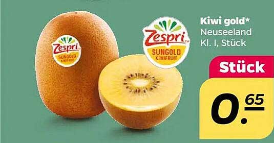 Kiwi gold* Neuseeland Kl. I, Stück