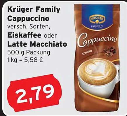 Krüger Family Cappuccino 500 g - Verschiedene Sorten