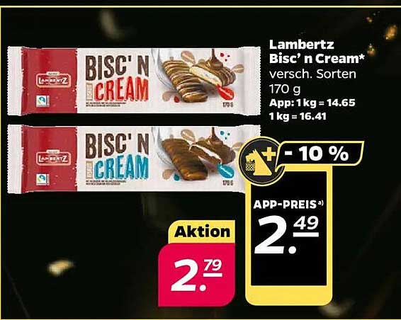 Lambertz Bisc’ n Cream, verschiedene Sorten 170 g