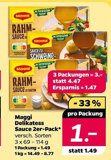 Maggi Delikatess Sauce 2er-Pack