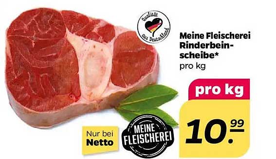 Meine Fleischerei Rinderbeinscheibe* pro kg