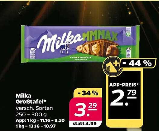 Milka Großtafel 250 - 300 g, verschiedene Sorten