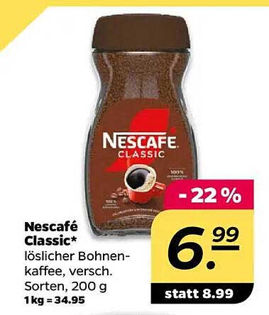 Nescafé Classic* löslicher Bohnenkaffee, 200 g