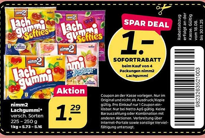 nimm2 Lachgummi - verschiedene Sorten 225 - 250 g