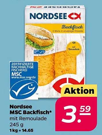 Nordsee MSC Backfisch* mit Remoulade 245 g