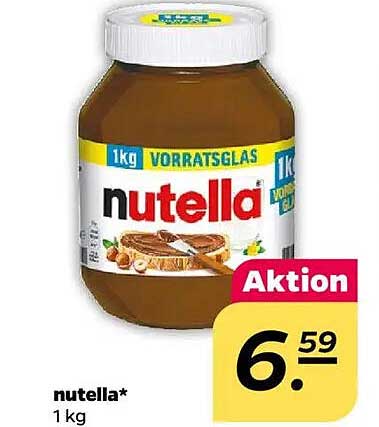 nutella* 1 kg - Aktionsglas