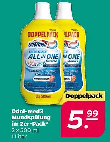 Odol-med3 Mundspülung im 2er-Pack