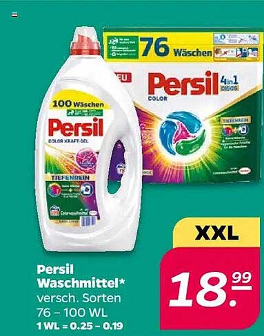 Persil Waschmittel – verschiedene Sorten 76 - 100 WL