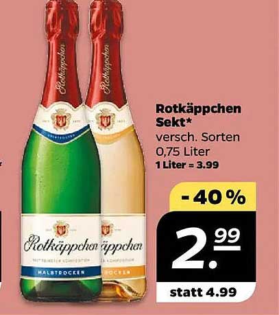 Rotkäppchen Sekt - verschiedene Sorten 0,75 Liter