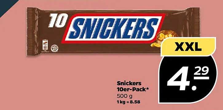 Snickers 10er-Pack - 500 g
