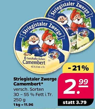 Striegistaler Zwerge Camembert - 250 g