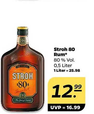 Stroh 80 Rum – 80 % Vol. 0,5 Liter