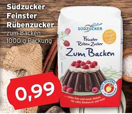 Südzucker Feiner Rübenzucker zum Backen 1000 g