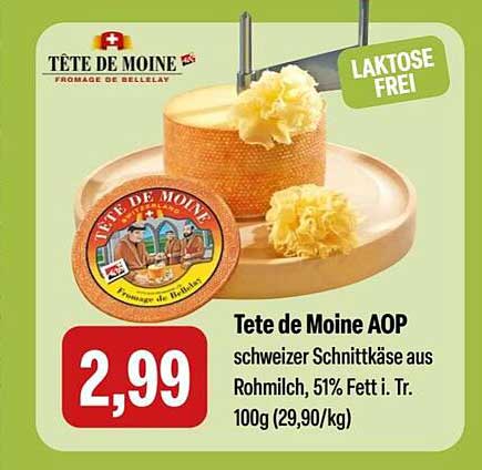 Tete de Moine AOP - Schweizer Schnittkäse aus Rohmilch