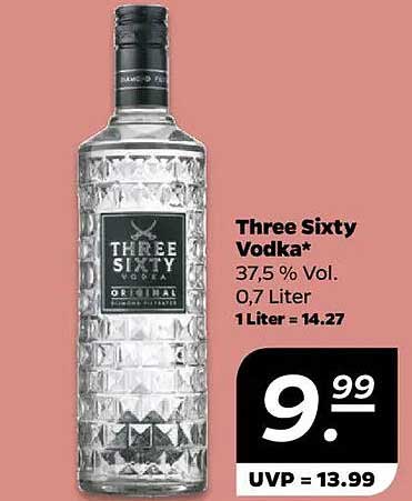 Three Sixty Vodka 0,7 Liter