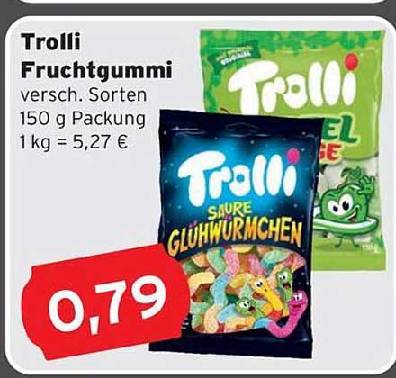 Trolli Fruchtgummi - verschiedene Sorten