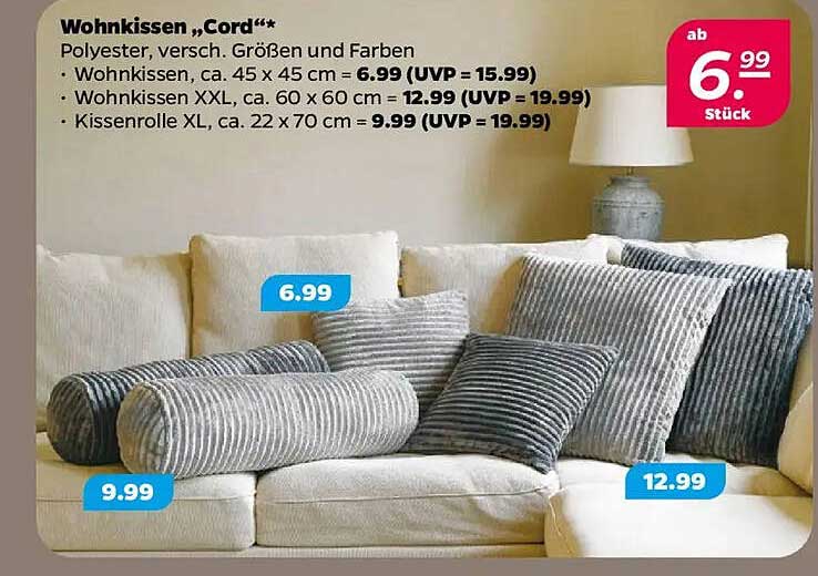 Wohnkissen "Cord" – Vielfältiger Komfort für Ihr Zuhause