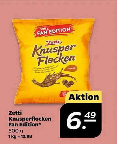 Zetti Knusperflocken Fan Edition 500 g