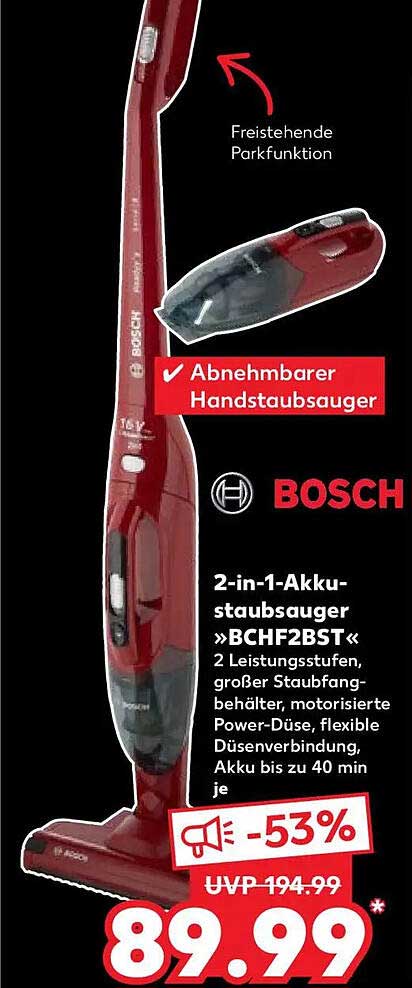 2-in-1-Akku-Staubsauger »BCHF2BST«