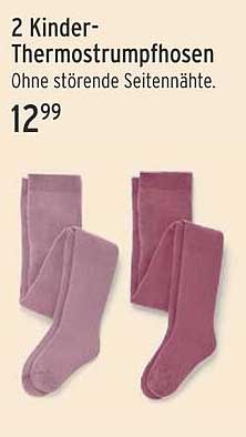 2 Kinder-Thermostrumpfhosen - Ohne störende Seitennähte