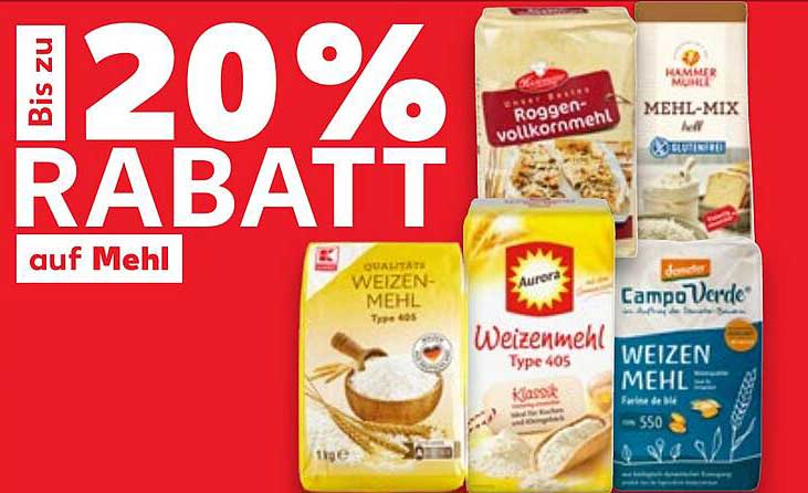20% Rabatt auf Mehl