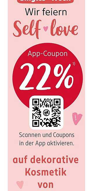 22% Rabatt auf dekorative Kosmetik von Rossmann