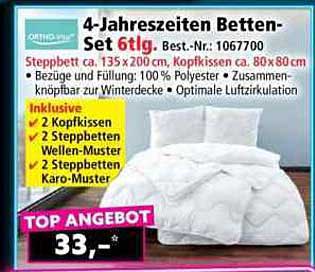 4-Jahreszeiten Betten-Set 6tlg.