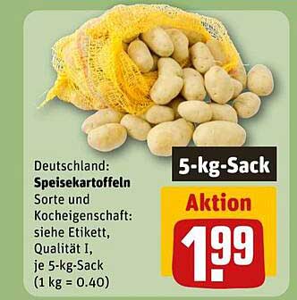5-kg-Sack Speisekartoffeln - Aktion