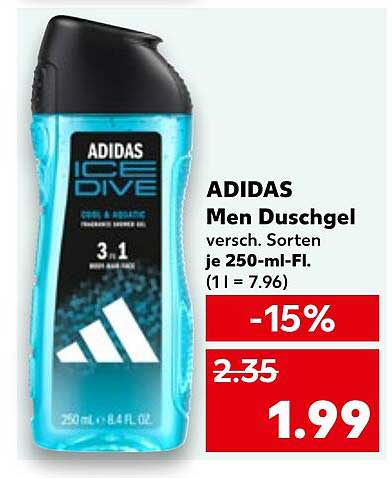 ADIDAS Men Duschgel Ice Dive 250 ml