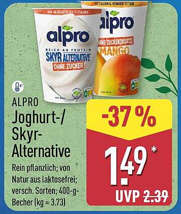 ALPRO Joghurt-/Skyr-Alternative ohne Zucker
