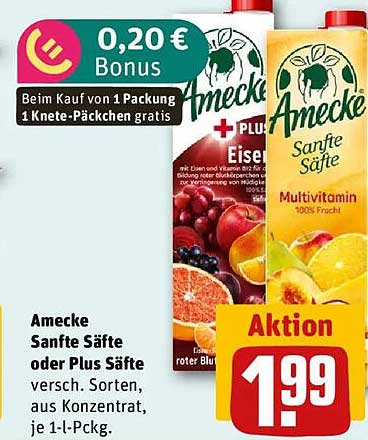Amecke Sanfte Säfte oder Plus Säfte - Aktion!